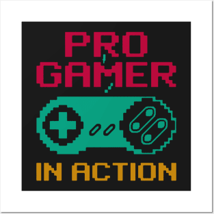 Pro Gamer In Action Posters and Art